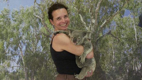 Franziska mit Koala